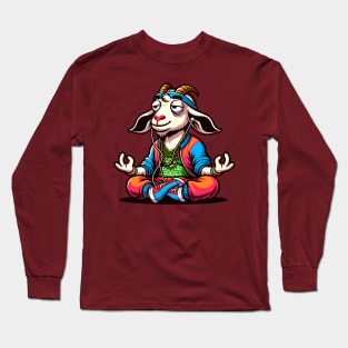 Funny goat yoga Long Sleeve T-Shirt